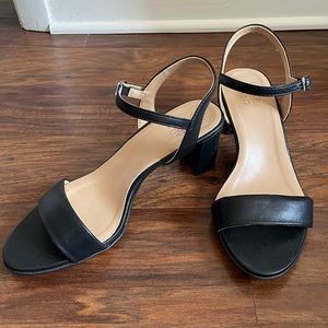 Naturalizer Black Heeled Bristol Sandal